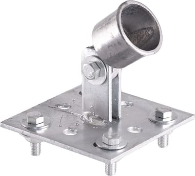 Grondplaat, scharnierend 34mm paal.