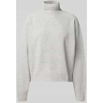 Gebreide pullover met opstaande kraag