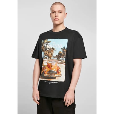 Mister Tee - Havana Vibe Oversize Heren T-shirt - XS - Zwart