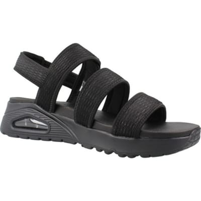 Skechers Uno Sandalen zwart Textiel - Maat 37