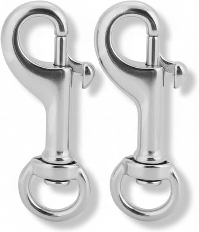 Diving Carabiners van 316 RVS - 2 Stuks Zware Klimgereedschap voor Sleutelhanger en Outdoor Activiteiten