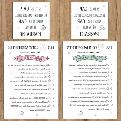 Franse Wenskaart Set - Gepersonaliseerde Kaart - Geboorte Aankondiging - Met Envelop - 10x10cm + 14.8x21cm + 16x22cm - Niet gespecificeerd