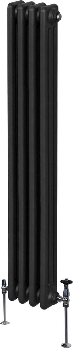Traditioneel 3-kolom verticaal radiator - zwart - 1800x202 - 3-laags