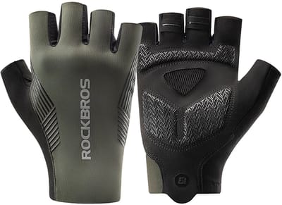 Rockbros cycling gloves spring/summer/autumn short fingers size: L - green