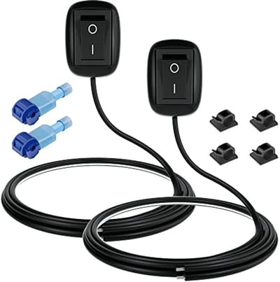 Waterdruppelvorm Knopschakelaar 12V-230V/10A - SPST Uit/AAN-schakelaar voor LED en Neonlichten