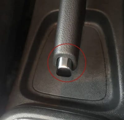 Medj - Handremknop-handrem-knop-geschikt voor volkswagen polo -skodia-kapje-auto-interieur zilver
