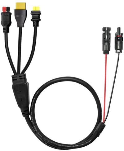 Connector naar XT90 Zonnepaneel Adapter Verlengkabel - Mannelijke Solar Charge Kabel - XT90 Input Port - Draagbare Power Station & Solar Generator - 1.85M
