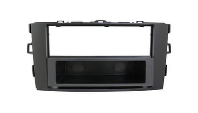 2-DIN Paneel geschikt voor Toyota Auris (E15J/E15UT) 03/2007-10/2012 Kleur: Zwart