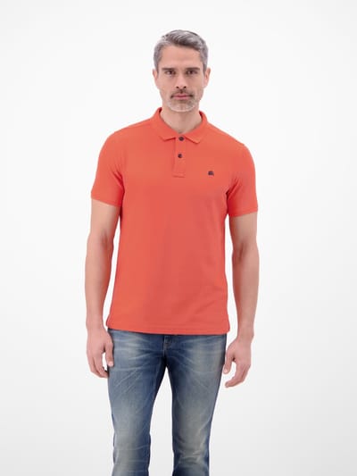 LERROS Herenpoloshirt COOL & DRY ademend piqué , Maat: M , Kleur: VIVID RED , 60% katoen, 40% polyester