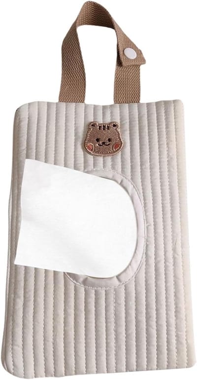 Veeg Houder - Reisdoekjes Case - Onderweg Hygiëne - Lichtgewicht Draagbaar - 23 x 15 cm - Zwart