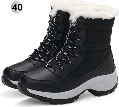 Livano Sneeuwboots - Sneeuwschoenen - Snowboots - Wintersport - Dames - Ski Gadgets - EU40 - Zwart