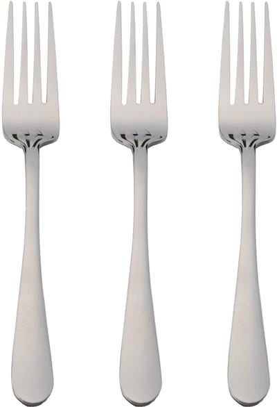 JGS ® Elegant en Functioneel Set van Drie Roestvrijstalen Vorken voor Fruit, Dessert en Steak