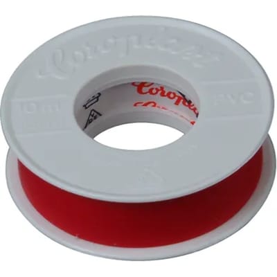 Isolatietape 15mmx10m Rood 2st.