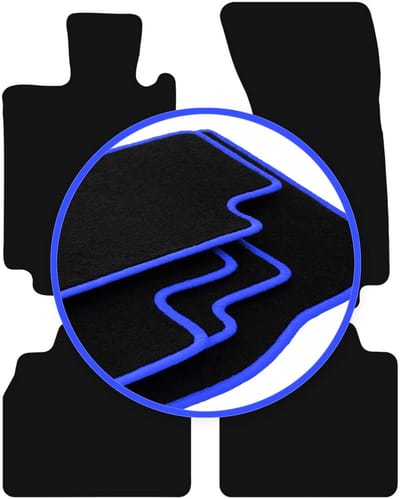 CARLUX-BLUE automatten voor: Mercedes S W220 4Matic lang (1998-2005)