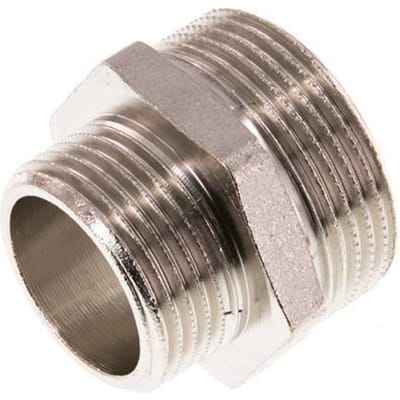 G 1 1/4'' x G 1'' Vernikkeld Messing Borstnippel 16 Bar - FL2S-M-BN-114G-100G