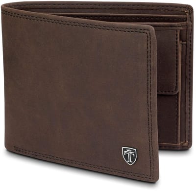 Dailygoods- Portemonnee Heren Groot - 13 Kaartenvakken - Muntvak - RFID Bescherming - Dubbel Vak - Elegant Design - 12,1 x 9,9 x 2,2 cm - Wallet