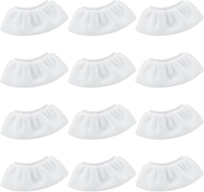 Famanu – Microvezeldoekjes - 12 stuks - microvezeldoeken - vervangende hoezen voor stoomreiniger - compatibel