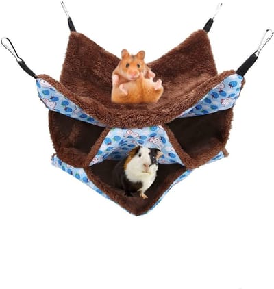 Zachte en Warme Hangmat voor Kleine Dieren, Ideaal als Slaapbed voor Hamsters, Fretten en Cavia's