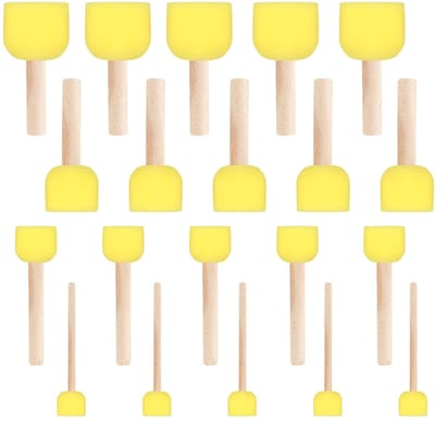 MTTProducts - Sponskwasten - 20 Stuks - Perfect voor Creatieve Projecten - Ideaal voor Schilderen - Voor Kunst en Decoratie - Geschikt voor Hobbyisten ...