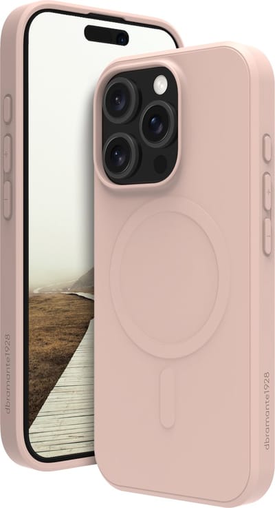Dbramante1928 - Greenland Pro Mag geschikt voor iPhone 16 Pro Hoesje - pink sand