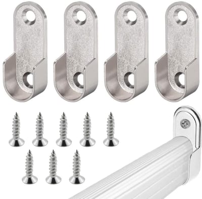 Kastbuisrekken - Hoogwaardige zinklegering - Set van 4 - Roestvrij