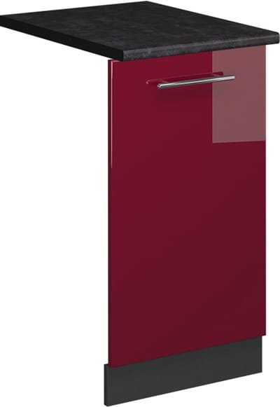 Vicco Fame-Line Vaatwasserfrontpaneel – 45 cm, WB Antraciet Bordeauxrode hoogglans
