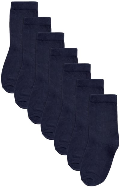 Next - Jongens - Verpakking van 7 paar sokken met hoog aandeel katoen - Blauw