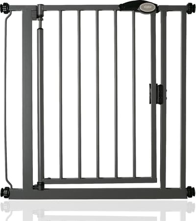Safetots Self Closing Klemhek, Traphekje, 75cm - 82cm, Grijs