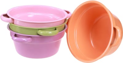 Decoratieve metalen schaal, 4 lentekleuren, Ø17 cm, 4 stuks, 4 Stück