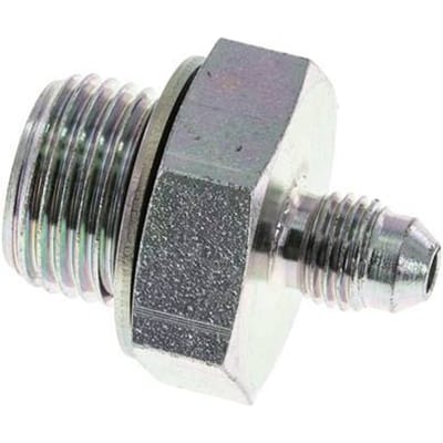 JIC  Dubbele Nippel G1/2'' X UNF 7/16''-20 Staal NBR 310bar