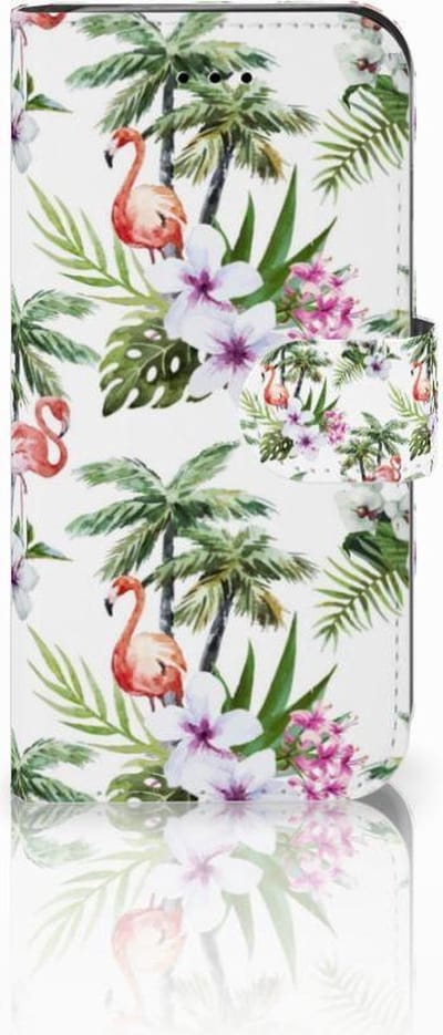 iPhone 7 | 8 | SE (2020) | SE (2022) Telefoonhoesje met Pasjes Flamingo Palms