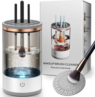 Automatische make-up borstelreiniger met USB - Efficiënt schoonmaken - Drogen in één stap