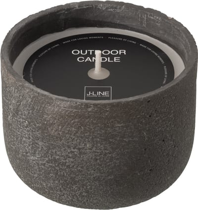 J-Line buitenkaars Rond - donkergrijs - medium - 31U