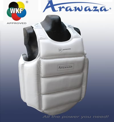 Bodyprotector voor karate Arawaza | U14 WKF | Wit (Maat: M)