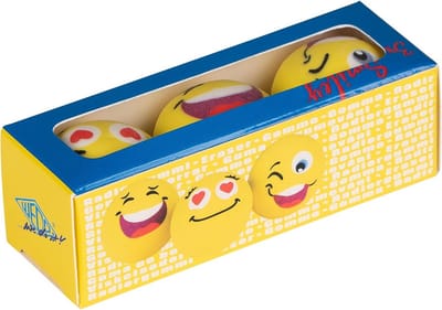 Ronde Gummen Set - Emoji Vlakgummen - Fouten Corrigeren - Vrij van ftalaten - 25 mm Diameter - Geel