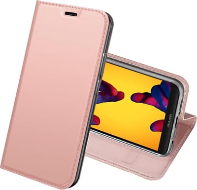 Hoesje geschikt voor Huawei P20 Lite - Bookcase Cover Wallet Roségoud van iCall