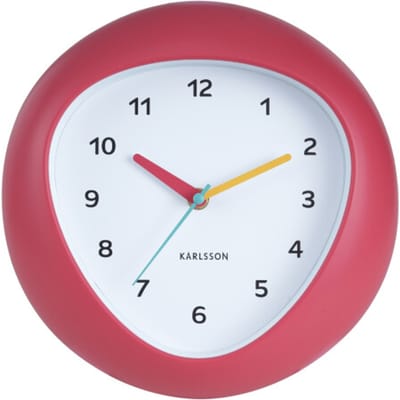 Karlsson wandklok funky vibes scarlet red- Ø25,5cm