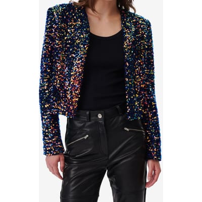 IRO Paris Daphne Jacket Shiny Blue Multico Größe: 38 | Jacken Outlet | Damen | Blau