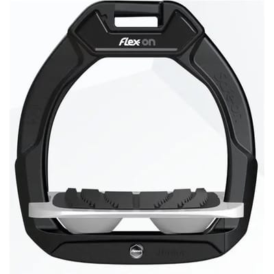 Veiligheidsstijgbeugels Paardrijden Hellend Grip Zwart/Grijs/Grijs Flex-On Safe-On