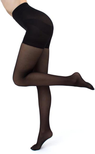 Giulia Panty - Effect Up 40 - In Shape - Corrigerend - Buik - Billen - Taille - Heupen - 40 Den - Large - Zwart