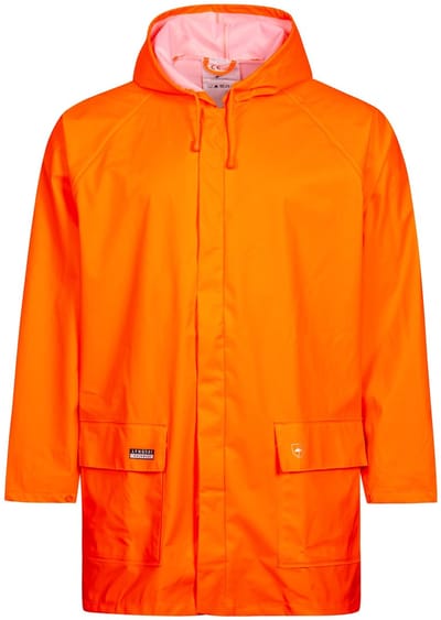 Fluor oranje regenjas van Lyngsøe Rainwear XL
