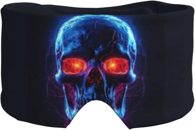 Slaapmasker met Oordopjes - Verduisterend Masker - Comfortabel Reizen - Dubbelzijdig Ontwerp - Verstelbare Band - Zwart