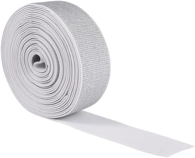 Glitter Elastiek - Gouden Band - Kleding Maken - Met Glitter - 5 Meter - Zilver