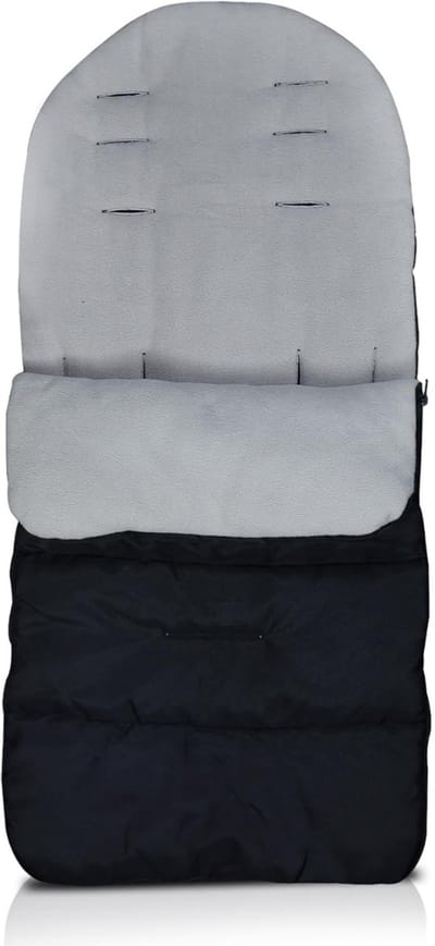 DailySupplies® Voetenzak Buggy - Kinderwagen Wiegdeken - Universeel - Zwart en Grijs