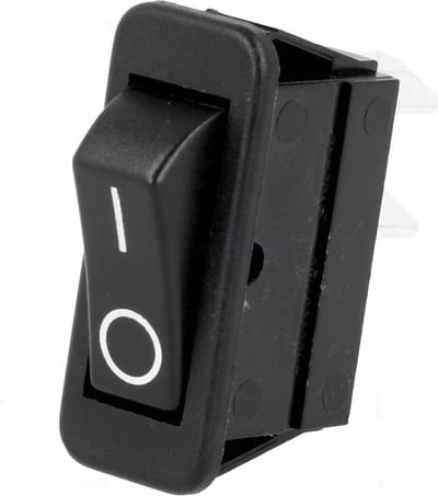 Schakelaar - SPST - ON/OFF - 250V - 16A - Zwart