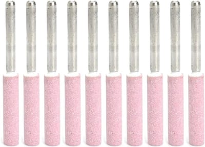 10-delige slijpstenenset Geschikt voor kettingzagen, bestaande uit slijpschijven van 4,8 mm, ontbraamschijven, vervangende vijlen en schuurmiddelen Geschikt voor de slijpstenen.