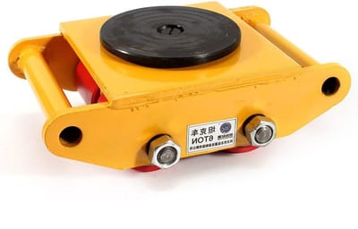 Zware transportwielen set voor industriële scooters en meubelapparaten, perfect voor transportwagens en chassis (geel)