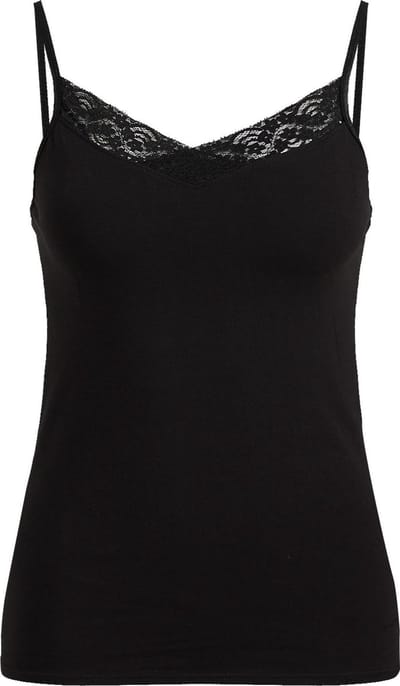 WE Fashion Dames singlet met kant
