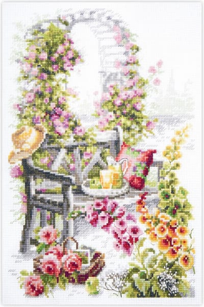 Magic Needle Retreat Garden borduren (pakket)