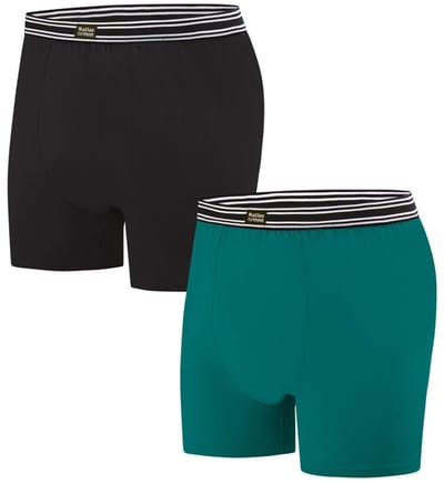 ATLAS FOR MEN - Set van 2 comfortabele stretchboxershorts - Heren - Verkrijgbaar in grote maten - M